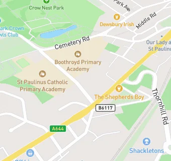 map for St Paulinu's RC (Aided) Junior School