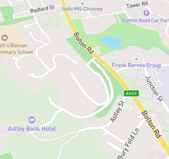 map for Darwen Dental Department