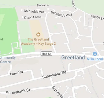 map for Greetland Social Club