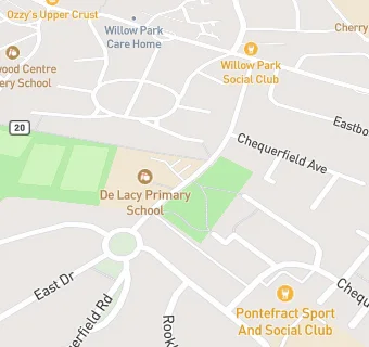 map for Pontefract De Lacy Primary School