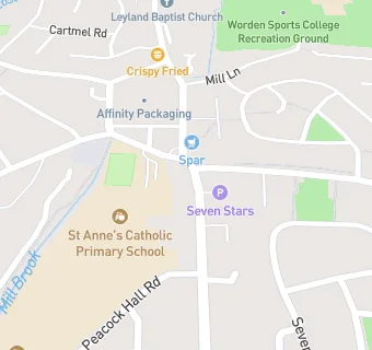 map for Leyland Fish and Chips