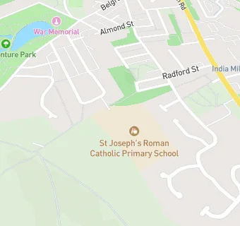 map for St Joseph's Roman Catholic Primary School, Darwen