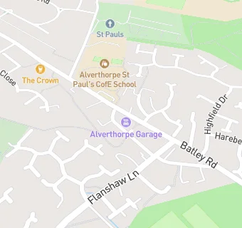 map for Alverthorpe Conservative Club