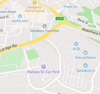 map for Aldi Dewsbury