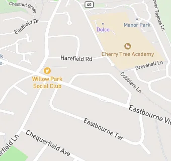 map for Willow Park Social Club