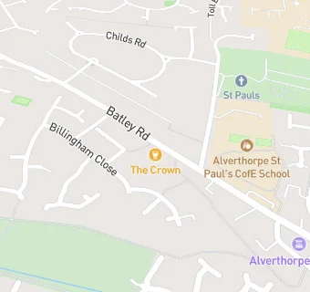 map for Batley Road Pre School