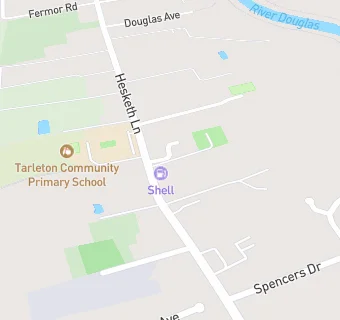 map for Tarleton Service Station (Shell)