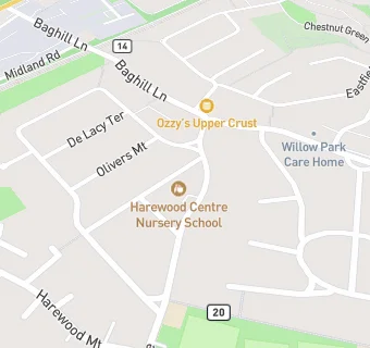 map for Harewood Centre Nursery School