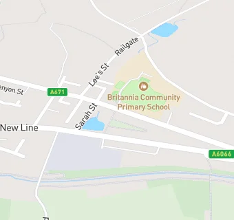 map for Britannia County Primary School (Kitchen)