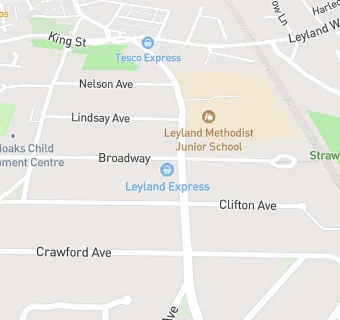 map for Leyland Express