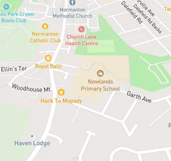 map for Normanton Woodhouse First School