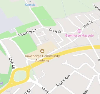 map for Gawthorpe Community Primary School