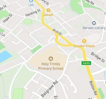 map for Holy Trinity VC School