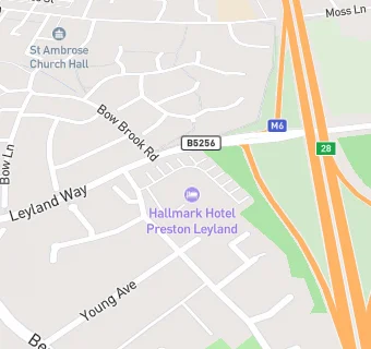 map for Preston Leyland Hotel