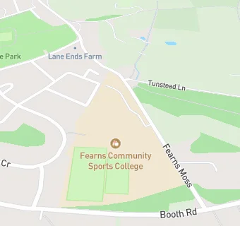 map for Fearns Community Sports College