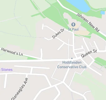 map for Hoddlesden Club