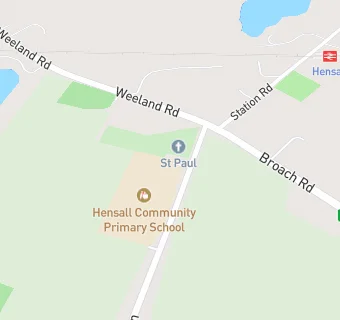 map for Hensall Community Primary School