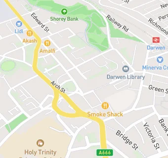 map for Darwen Express Newsagent