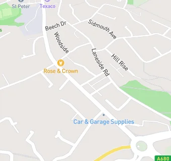 map for Rose And Crown