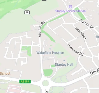 map for Wakefield Hospice