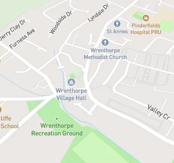 map for Wrenthorpe Methodist Church