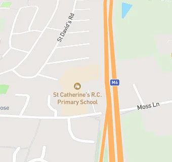 map for St Catherine's RC Primary School