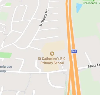 map for Lancashire Catering (St Catherine's Catholic Primary School.