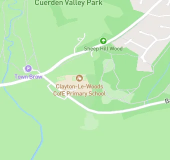 map for Clayton-le-Woods Church of England Primary School