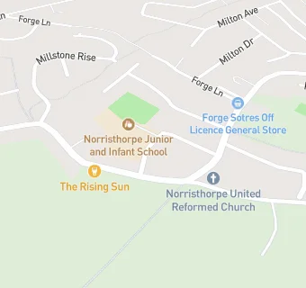 map for Norristhorpe Junior And Infant School