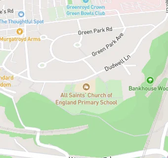 map for All Saints' CofE Primary School