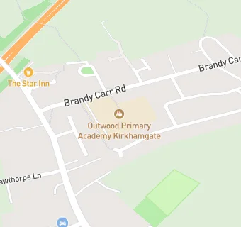 map for Kirkhamgate Primary School