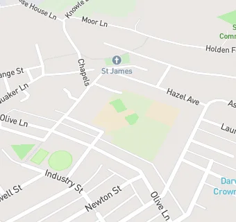 map for Darwen St James CofE Primary Academy