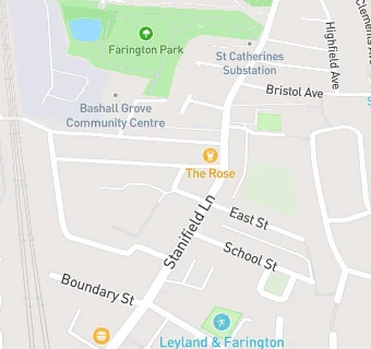 map for Lancashire Catering (Farington Primary School)