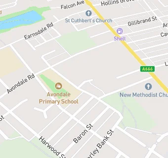 map for Avondale Primary School