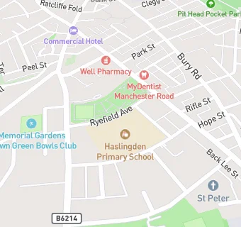 map for Haslingden County Primary School (Kitchen)