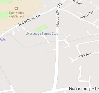 map for Liversedge Tennis Club