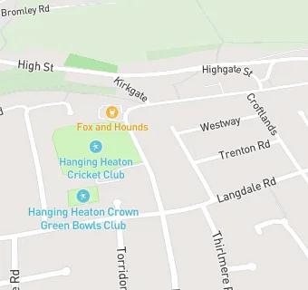 map for Hanging Heaton Cricket Club