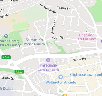 map for Church Lane Surgery