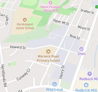 map for Warwick Road Primary School