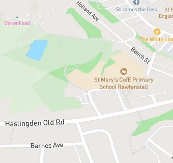 map for St James-the-Less Roman Catholic Primary School, Rawtenstall