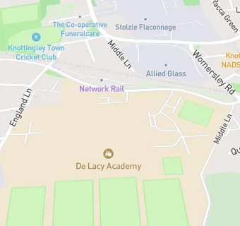 map for Knottingley High School and Sports College