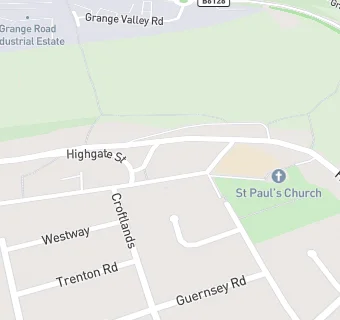 map for St Pauls Church Hall