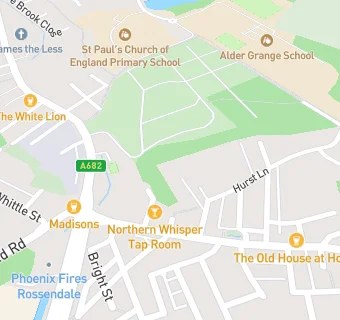 map for Rossendale School And 6th Form - Rawtenstall Campus