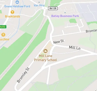 map for Mill Lane Primary School