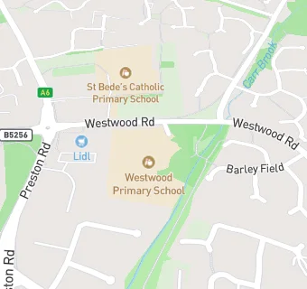 map for Westwood Primary School