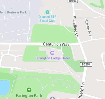 map for Farington Lodge Hotel