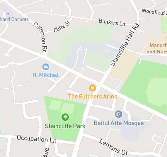 map for Butchers Arms