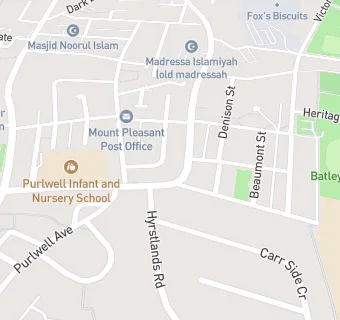 map for Purlwell Infant And Nursery School