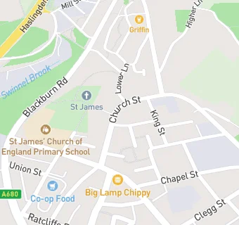 map for St James Catering St James Church