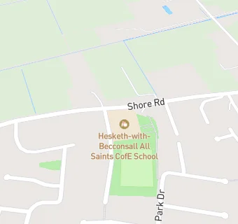 map for Hesketh-with-Becconsall All Saints CofE School